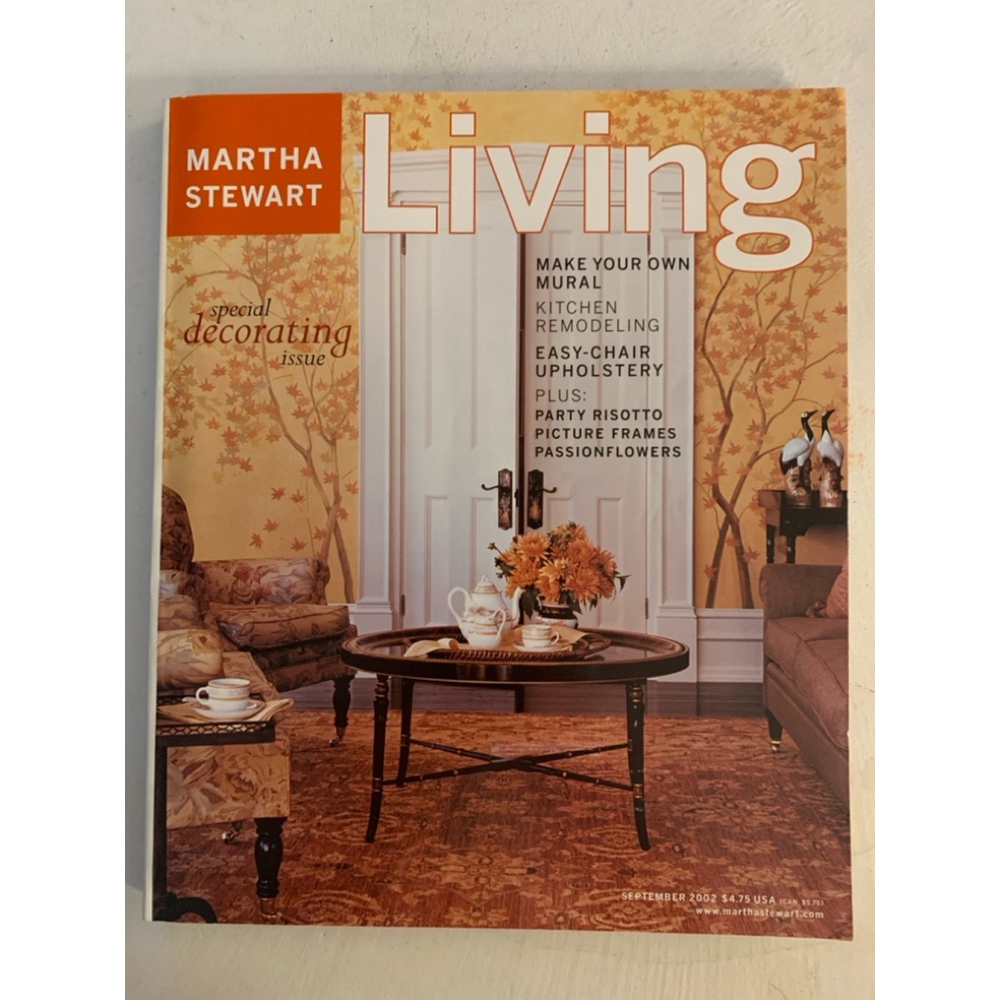 Martha Stewart Living Magazine September 2002 Special decorating issue